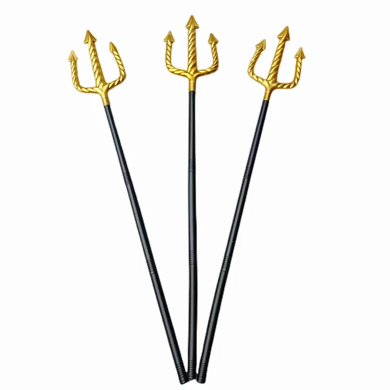 Top Trends: Halloween Festival Prop Death Spiral Trident Plastic Gold Weapon Shoppable Styles