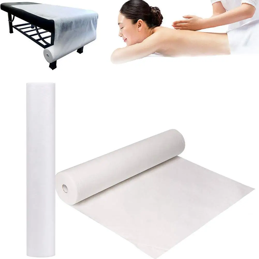 Top Trends: 50pcs Disposable Spa Massage Mattress Sheets Salon Massage Bed Sheets Non-Woven Headrest Paper Roll Table Cover Tattoo Supply Shoppable Styles