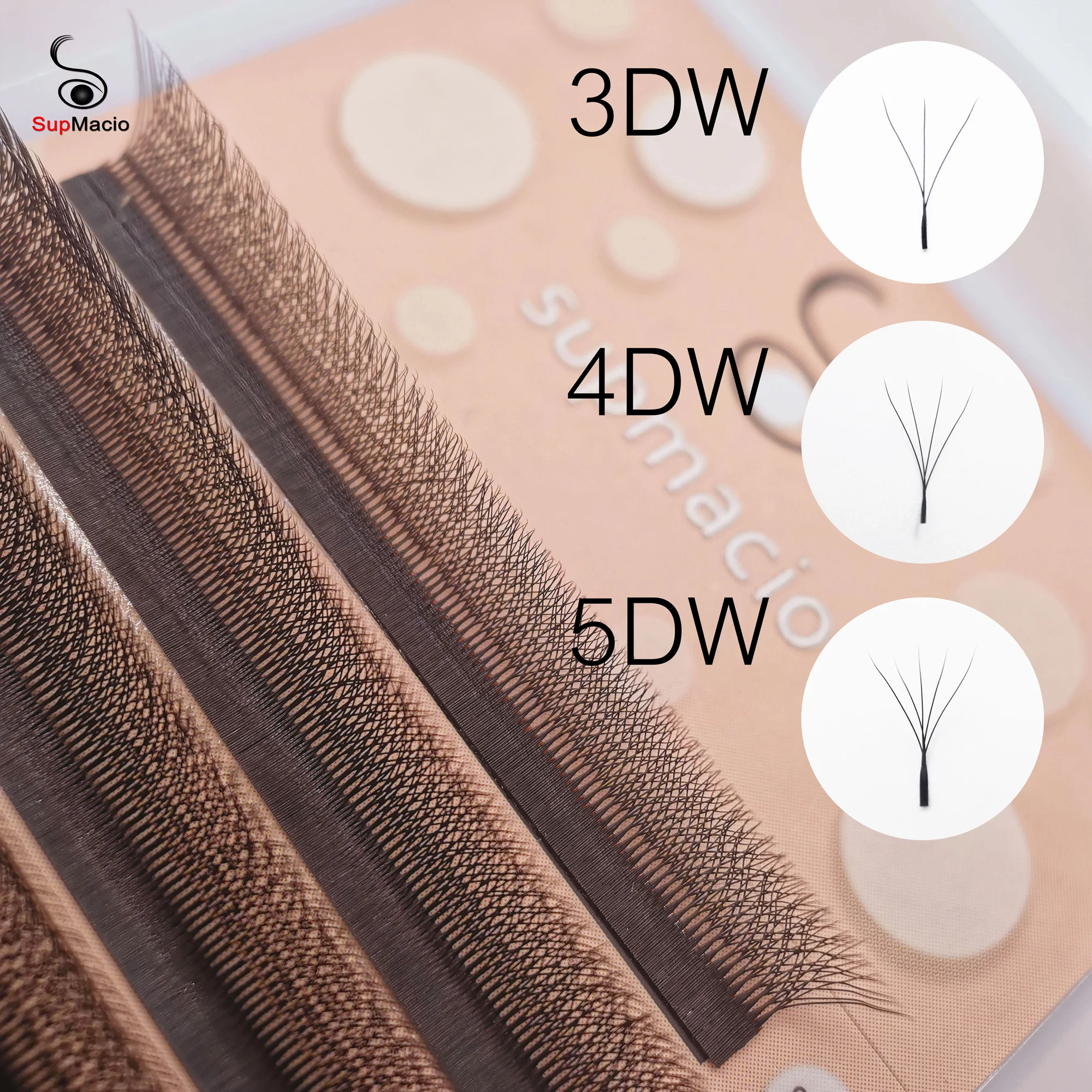 Top Trends: SUPMACIO W Shape 3D 4D 5D Premade Volume Fans Automatic Flowering Nature Soft Light Clover Lashes Bloom Eyelashes Extension Shoppable Styles