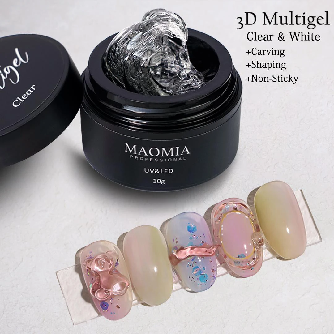 Top Trends: Maomia Soft Solid Gel Polish 3D Carving DIY Shaping Extension Gel Soak Off UV / LED Professional Nail Art Salon Painting Varnish Shoppable Styles