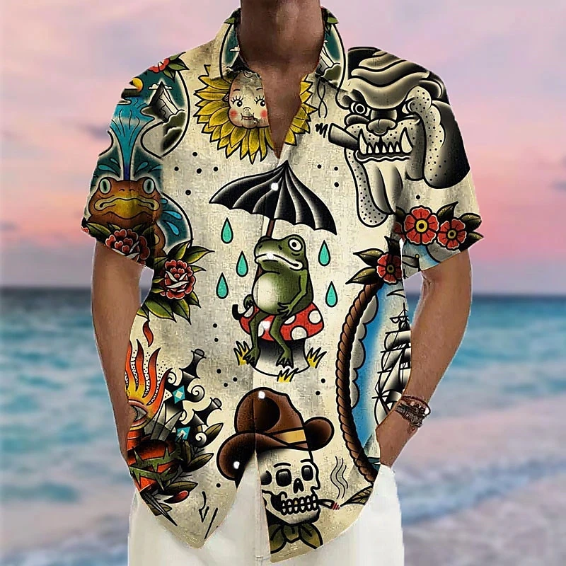 Top Trends: Retro Men&#039;S Shirt Fashion Mermaid Shirt For Men 3d Hawaiian Shirts Man Casual Short Sleeve 2023 Oversized Shirts Top Summer Shoppable Styles