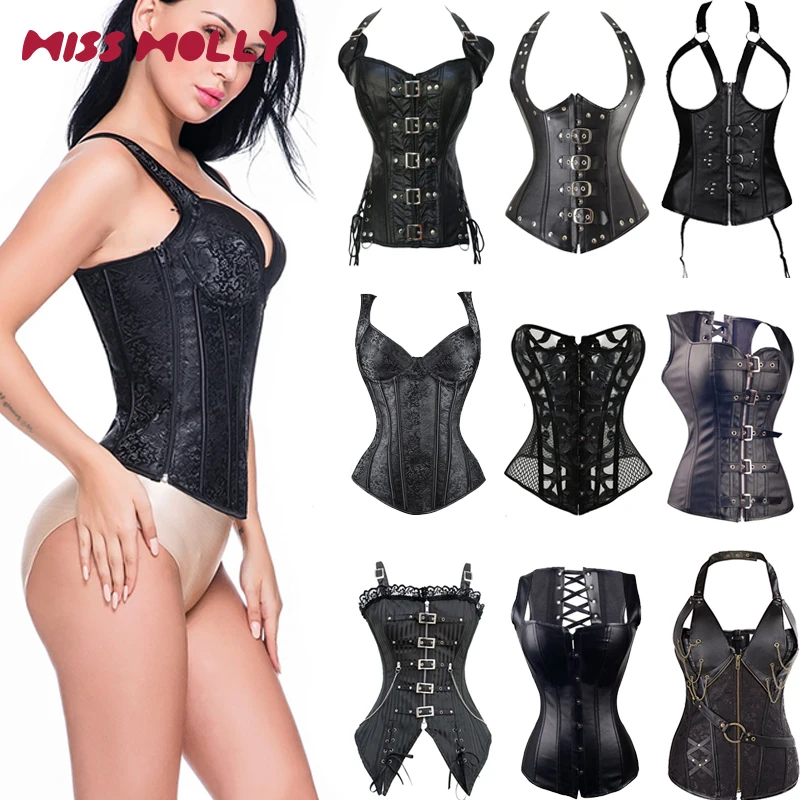 Top Trends: Miss Moly Steampunk Corset Gothic Bustier Boned Overbust Dress Underbust Burlesque Top Plus Size 6Xl Tummy Slimming Clothes Shoppable Styles