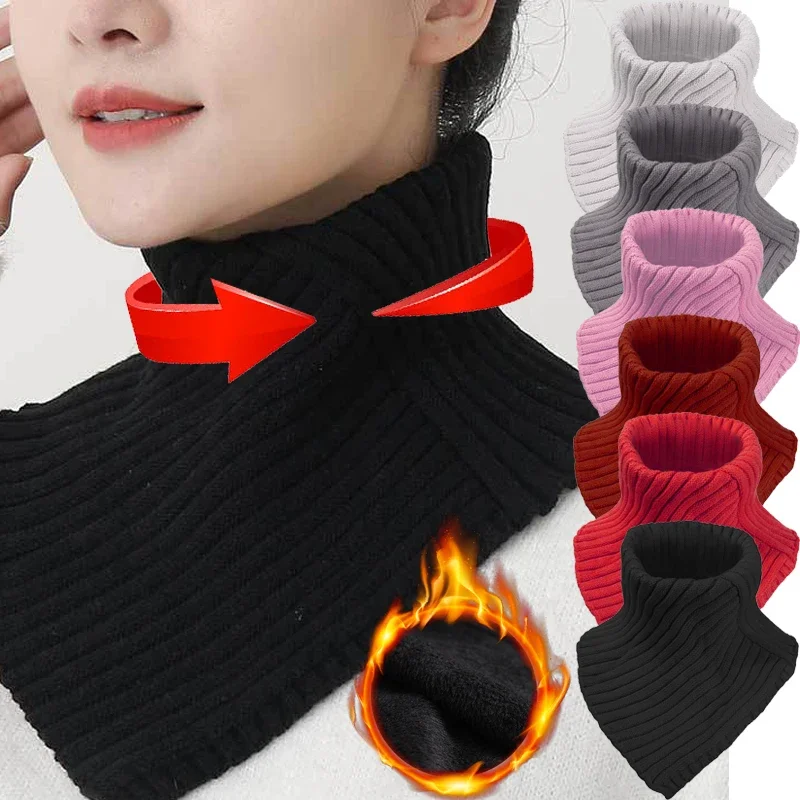 Top Trends: Winter Knitted Scarf Ring High Elastic Wool High Collar For Women Fashion Colors Neckerchief Warm Cold-proof Wrap Lady Outdoors Shoppable Styles