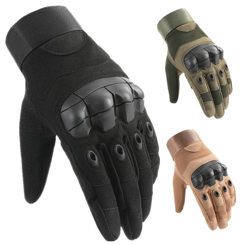 Top Trends: Tactical Gloves Touch Screen Full Finger Sports Gloves For Hiking Cycling Army Women Men's Mittens Hard Knuckle Military Gloves Shoppable Styles