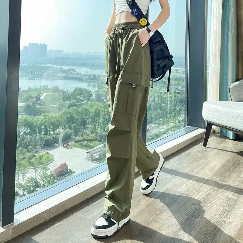 Top Trends: Women&#039;s Spring And Autumn New Fashion Elegant High Waist Solid Color Casual Versatile Western Commuting Comfortable Youth Pants Shoppable Styles