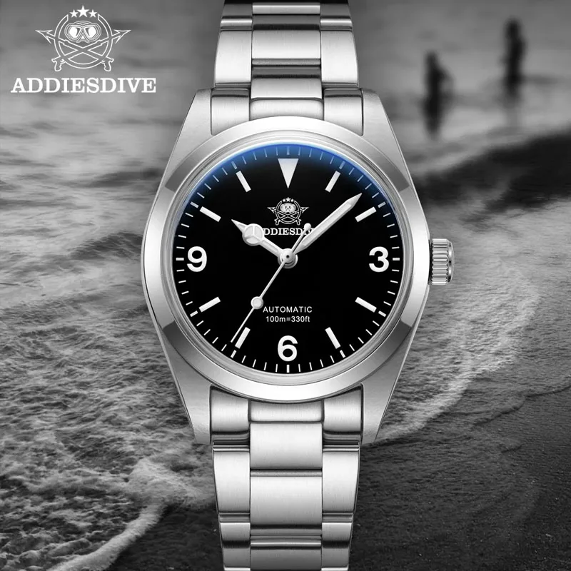 Top Trends: ADDIESDIVE AD2023 36mm Automatic Watch PT5000 Sapphire Crystal Mechanical Business Watches 10Bar Waterproof Luminous Male Clock Shoppable Styles - Image 3