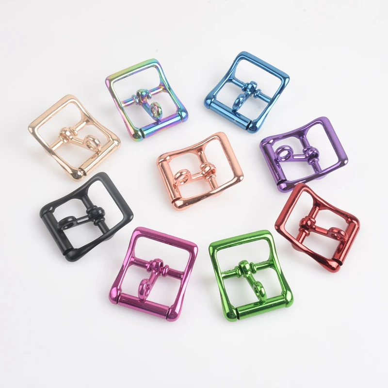 Top Trends: 5pcs Ivoduff Various Size Locking Buckle For Leather, Metal Pin Buckle With Lock, Locking Tongue Roller Buckle In Shoppable Styles