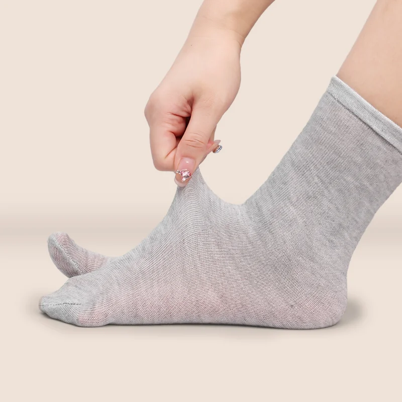 Top Trends: Fiber Two Finger Men Women Summer Socks Black Kimono Flip Flop Sandal Split Ninjia White Tabi Toe Sock New Japanese Stockings Shoppable Styles - Image 5