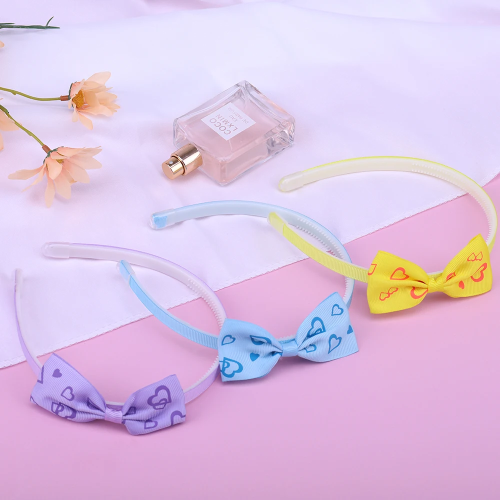 Top Trends: New Cute Ribbon Children Headband Women Girls Hair Head Hoop Bands Accessories Ornaments Headdress Scrunchies Bow Hairband Shoppable Styles - Image 4