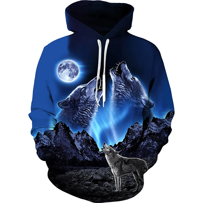 Top Trends: New Animal 3d Print Wolf Men Hooded Long Sleeve Sweater Streetwear Tops Sweatshirts Casual Sweat Y2k Hoodies Oversize Clothing Shoppable Styles - Image 6