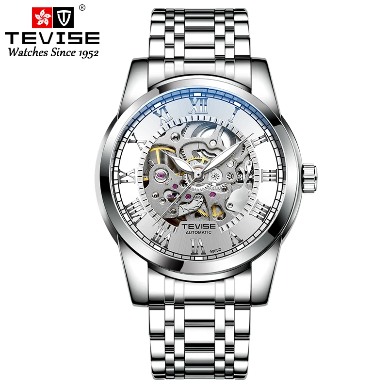 Top Trends: Tevise Mechanical Watch For Man Business Watch HOLLOW Wristwatch Automatic Watch Gold Luxurious Watch Shoppable Styles