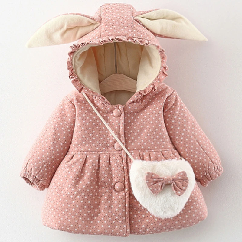 Top Trends: Babzapleume Fall Winter Toddler Girl Jacket Korean Cartoon Cute Hooded Warm Thicker Baby Coat Outerwear+ Bag Newborn Clothes 028 Shoppable Styles