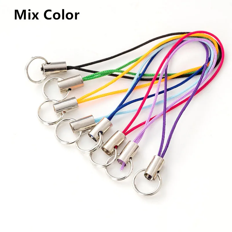 Top Trends: 50 / 100pcs Keychains Cord With Jump Ring Lanyard Lariat Strap Rope DIY Keyring Pendant Crafts Jewelry Making Supplies Wholesale Shoppable Styles - Image 2