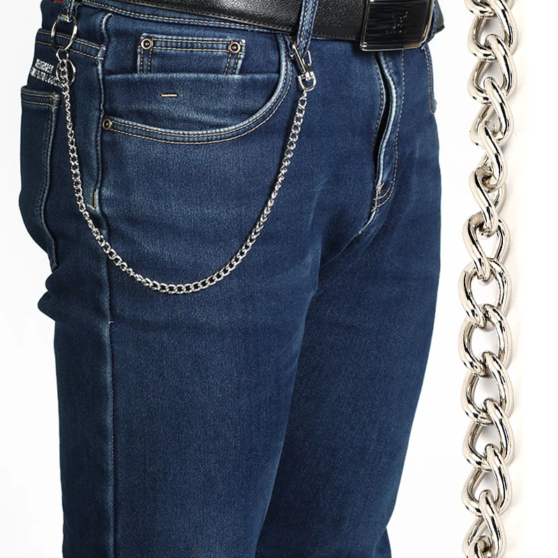 Top Trends: 38cm / 15inch Long Metal Wallet Belt Chain Rock Punk Trousers Hipster Pant Jean Keychain Ring Clip Keyring HipHop Jewelry Shoppable Styles