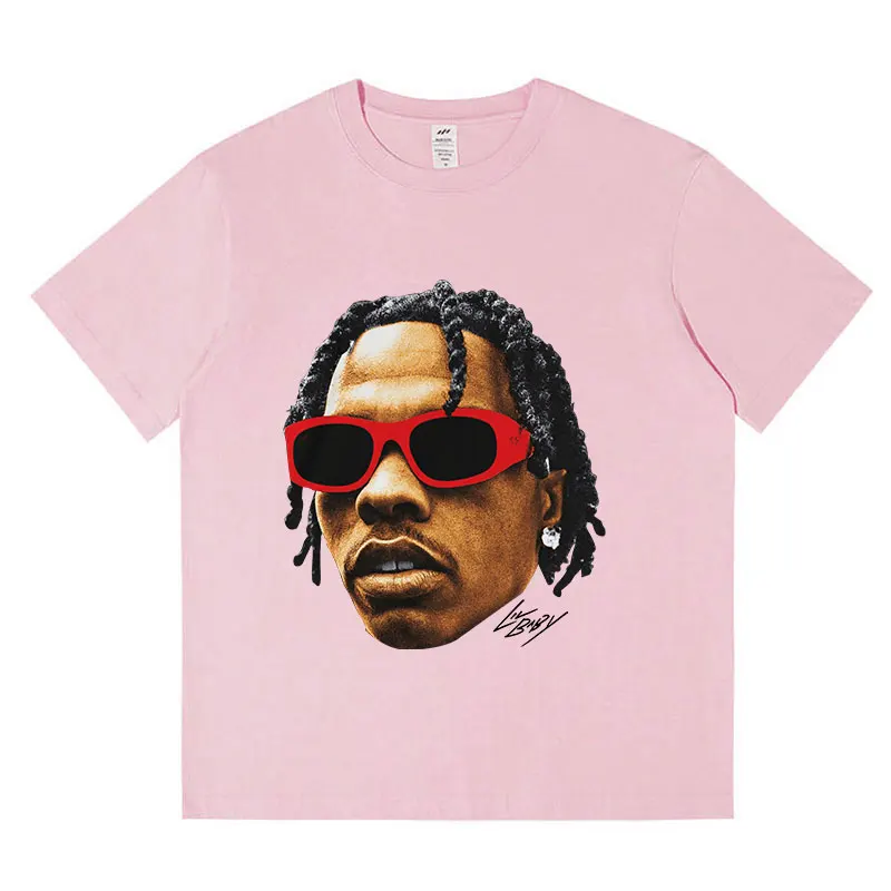 Top Trends: Rapper Lil Baby Graphic T Shirt Men's Hip Hop Vintage Short Sleeve T-shirt Streetwear Harajuku Cotton Oversized T-shirts Couples Shoppable Styles - Image 5