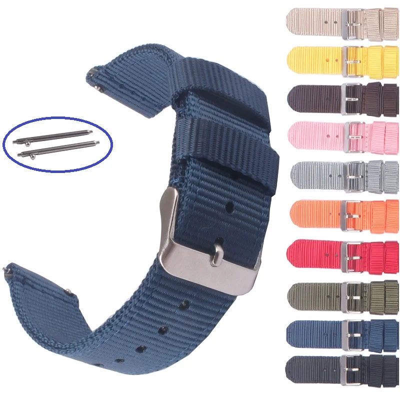 Top Trends: Nylon Band 18mm 20mm 22mm Watch Strap For Samsung Galaxy Watch 5 Pro 42mm 46mm Active1 Active2 Gear S3 Frontier Sports Shoppable Styles