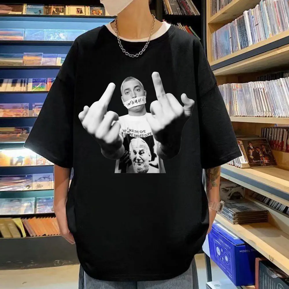 Top Trends: 2023 Men Women New Style Short Sleeve T Shirt Trend Rapper Eminem Graphic T Shirts Fashion Hip Hop Oversized T-shirts Streetwear Shoppable Styles