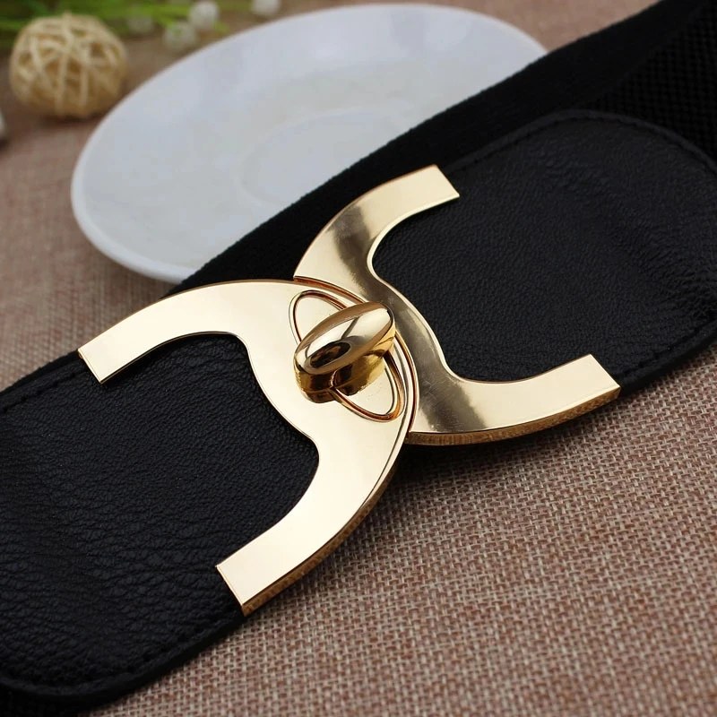 Top Trends: Women Wide Stretchy Belt Fashion Vintage Elastic Female Waist Cinch Girls Cummerbund Shoppable Styles - Image 5