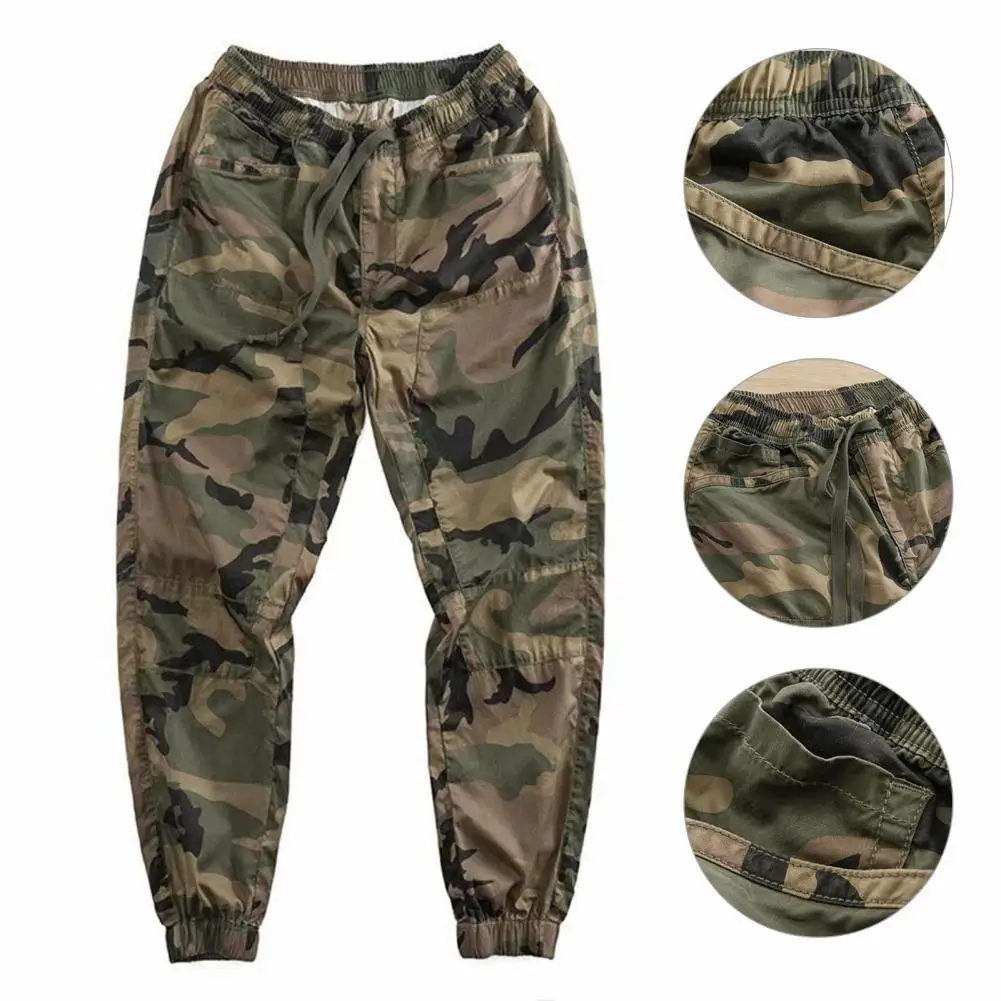 Top Trends: Dropshipping 2022 Summer Men Pants Camouflage Print Elastic Waist Casual Cargo Pants Shoppable Styles