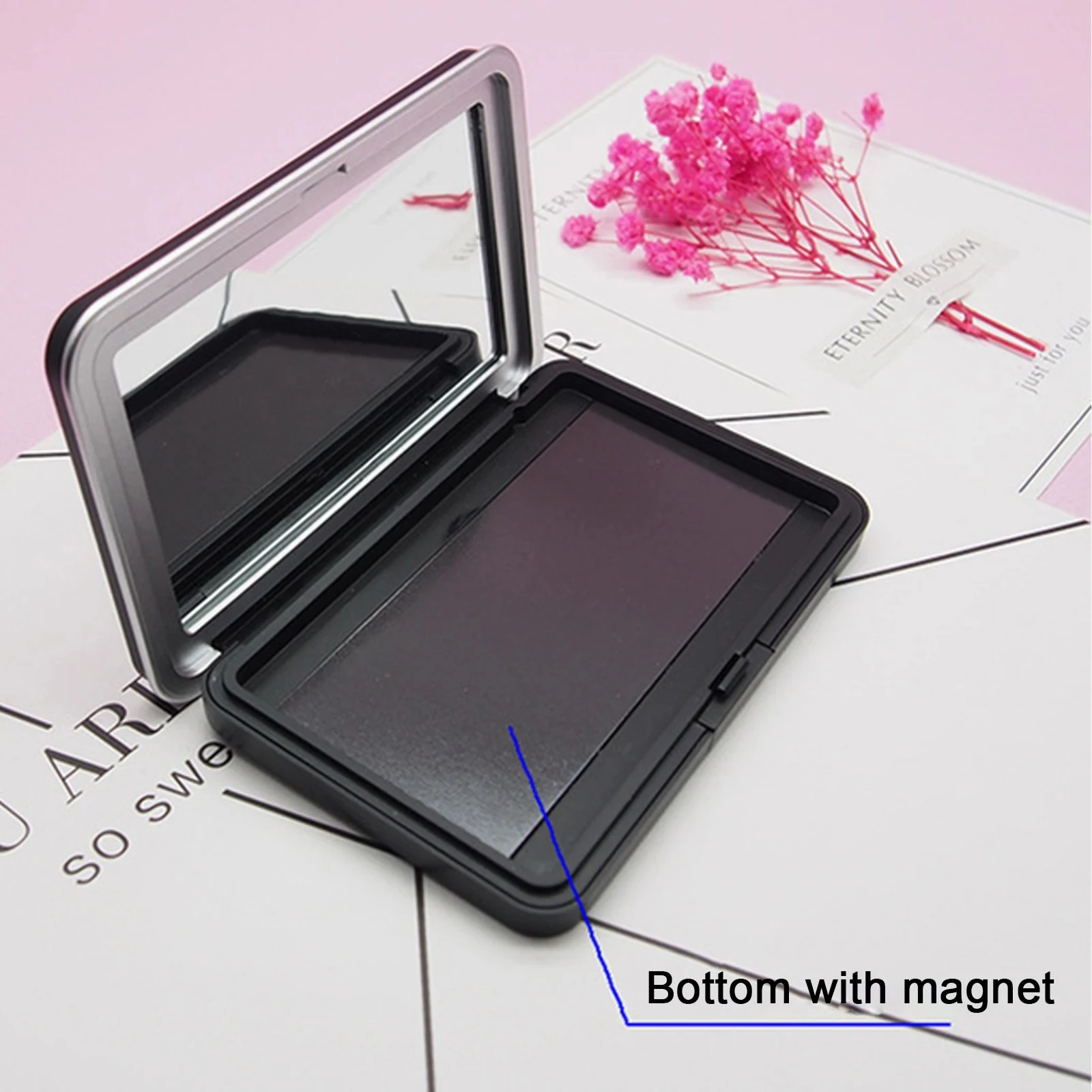 Top Trends: 1Pc Matte Black Empty Magnetic Cosmetics Palette Eyeshadow Blusher DIY Beauty Makeup Box Glitter Makeup Dispensing Vacia Box Shoppable Styles