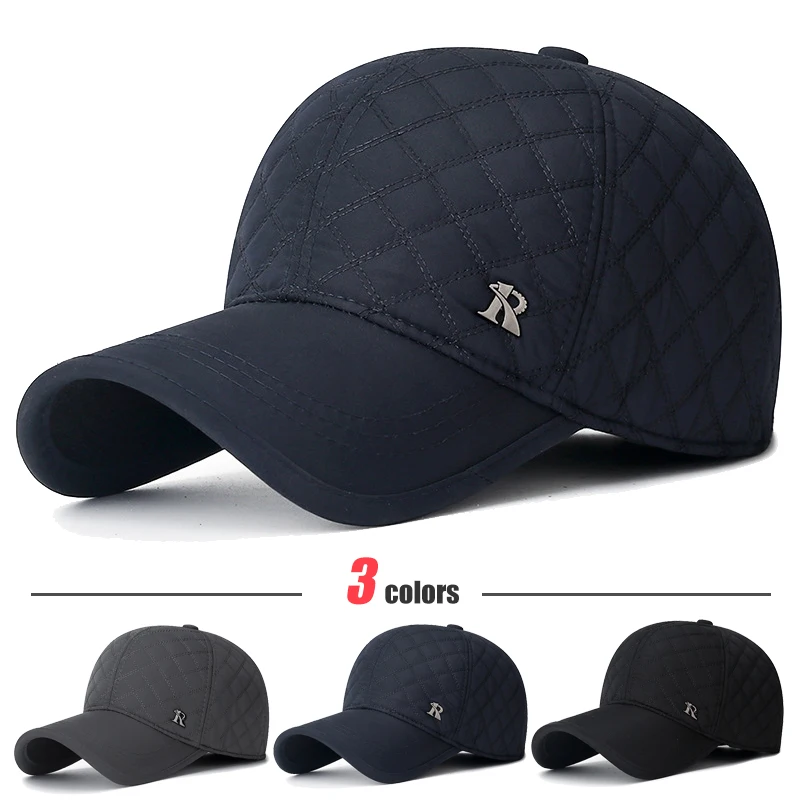 Top Trends: New Unisex Middle-Aged And Elderly Winter WindProof, Cold-Proof And Warm Baseball Cap With Ear Protection, Thickened Peaked Cap Shoppable Styles