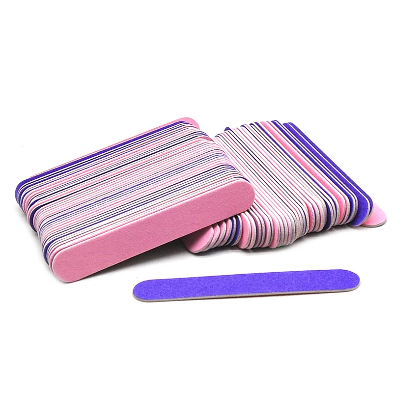 Top Trends: 50 / 100 Pcs Double-sided Wood Nail Files Nail Accessories Manicure Tools Limas 150 / 180 Wooden Pedicure Sanding Nail Buffer Polish Shoppable Styles