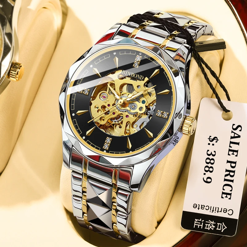 Top Trends: 2023 New Tourbillon Mechanical Watch For Men Automatic Steel Strap Skeleton Mens Watches Top Brand Luxury Reloj Hombre Shoppable Styles