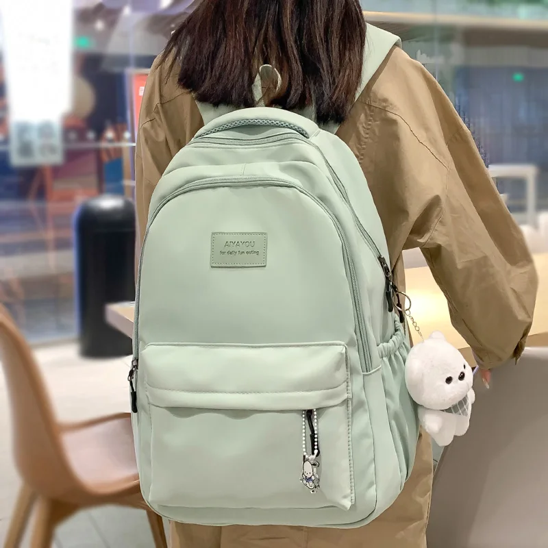 Top Trends: New Fashion Female Lady High Capacity Waterproof College Backpack Cool Trendy Women Laptop School Bags Cute Girl Travel Book Bag Shoppable Styles