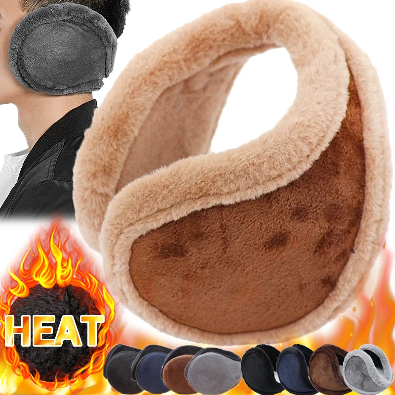 Top Trends: Velvet Fur Fleece Earmuffs Women Men Winter Warm Plush Thickening Soft Earflap Outdoor Windproof Skiing Ear-Muffs Cover Shoppable Styles