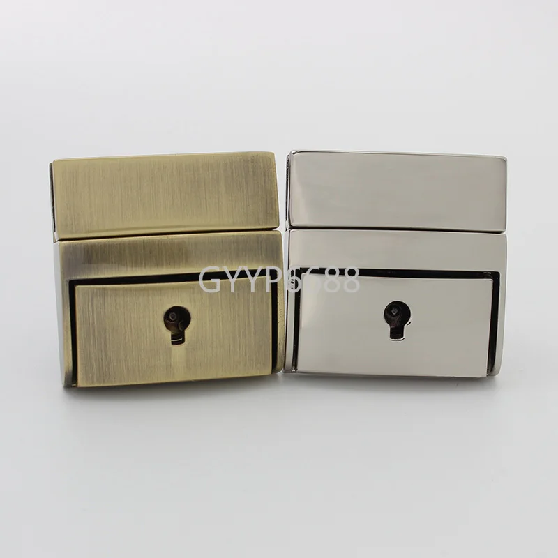 Top Trends: 1-5-20sets 3 Colors 42*42mm Rectangle Shape Key Locks For Handbag Metal Press Lock Purse Hardware Accept Mix Colors Shoppable Styles - Image 5