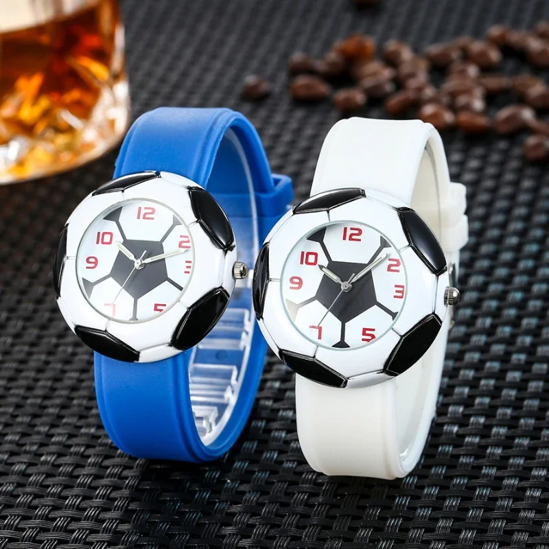 Top Trends: 2023 New Fashion Kids Watches Cartoon Silicone Football Children Soccer Shape Cute Watch For Boys Students Quartz Wristwatches Shoppable Styles