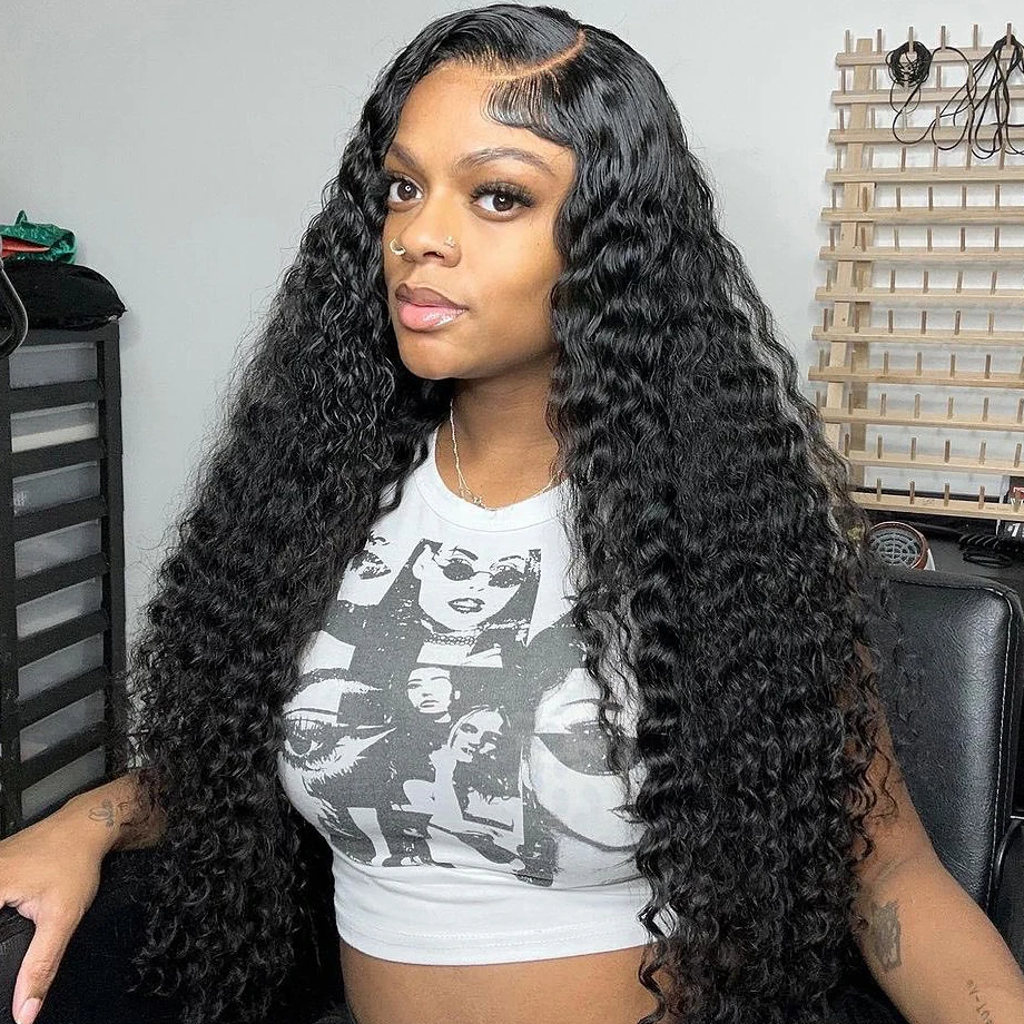 Top Trends: 13x6 Hd Lace Frontal Wig 30 Inch Loose Deep Wave Human Hair Wigs 180% Density Water Wave 13x4 Curly Lace Front Human Hair Wig Shoppable Styles