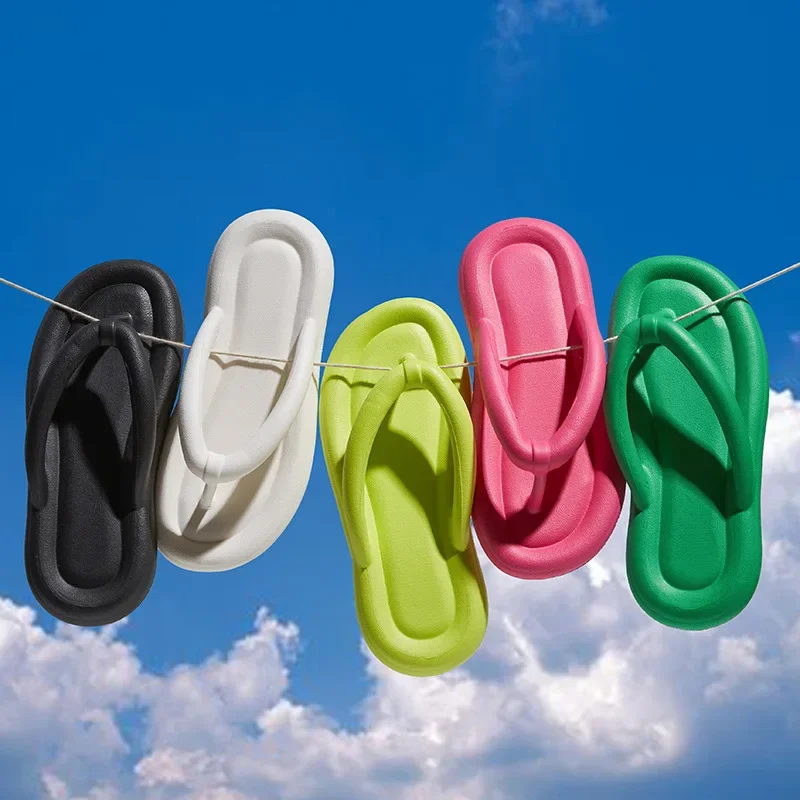 Top Trends: 2024 Outdoor Travel Beach Slippers Leisure Flip Flops Women&#039;s Slippers Summer Fashion Platform Sandals Shoppable Styles