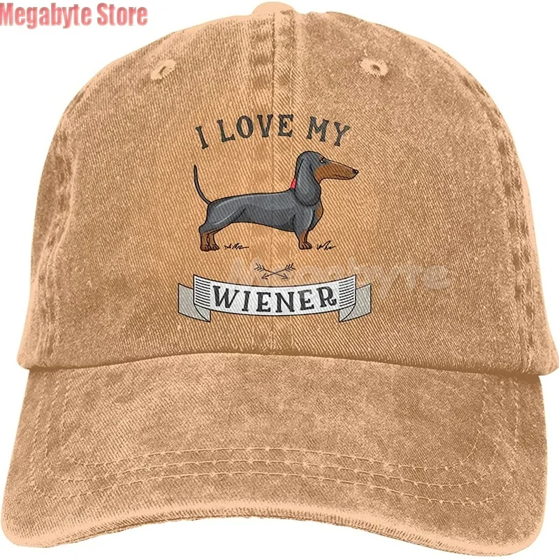 Top Trends: Dachshund Weiner Dog Hat Funny Black Baseball Cap Men Women Adjustable Trucker Fashion Washed Denim Caps For Outdoor Shoppable Styles