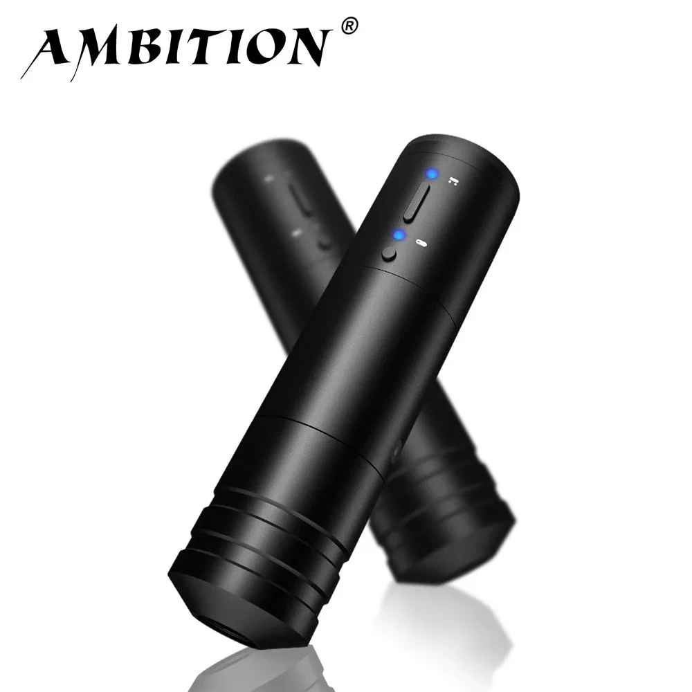 Top Trends: Ambition Ninja Portable Wireless Tattoo Pen Machine Powerful Coreless DC Motor 2400 MAh Lithium Battery For Artist Body Shoppable Styles