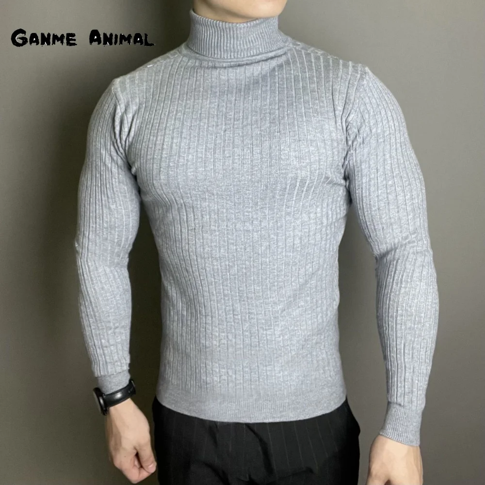 Top Trends: New Winte Men's Rollneck Knitted Keep Men Jumper Knit Woolen Turtleneck Warm Sweater Casual Pulloverr Coats Knit Sweater Shoppable Styles - Image 2