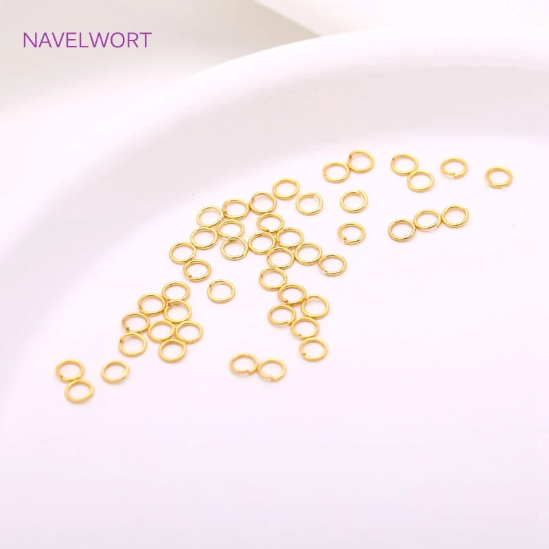 Top Trends: 200pcs / Lot 3mm Stainless Steel 18K Gold Plating Small Open Jump Ring, Thin Split Ring For DIY Jewellery Making Findings Wholesale Shoppable Styles