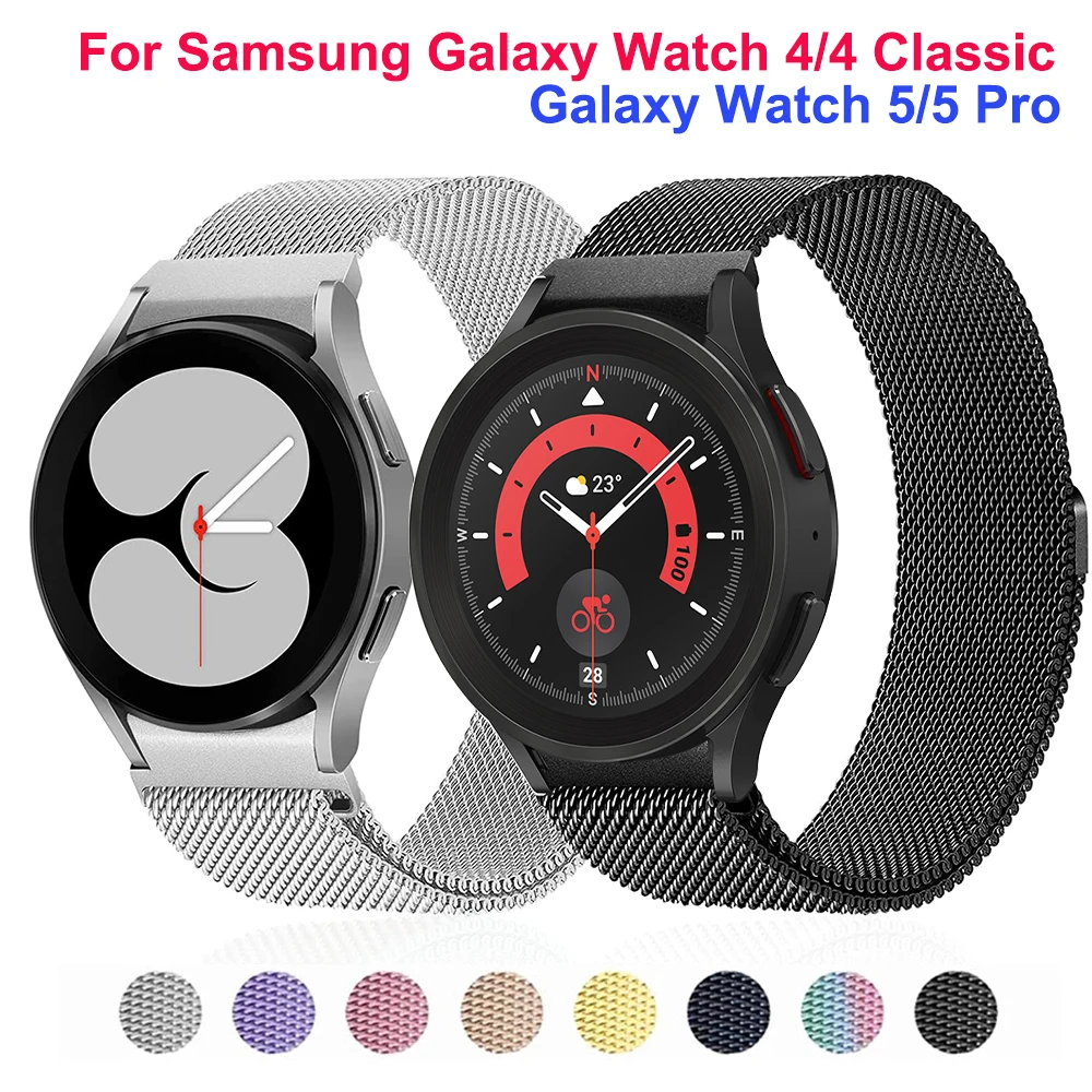 Top Trends: Magnetic Strap For Samsung Galaxy Watch 5 Pro 45mm Watch 4 / 5 44mm 40mm Stainless Steel Watch 4 Classic Band Bracelet Accessories Shoppable Styles