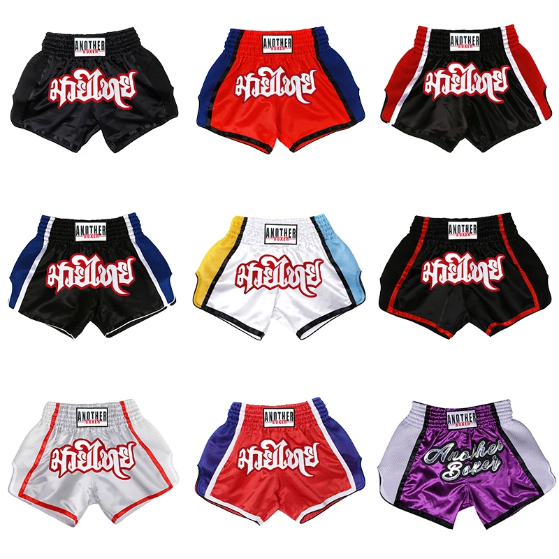 Top Trends: Muay Thai Shorts Breathable Men's Boxing Pants Fight Kickboxing Shorts Kids Boy Girl Women Martial Arts Grappling Combat Uniform Shoppable Styles