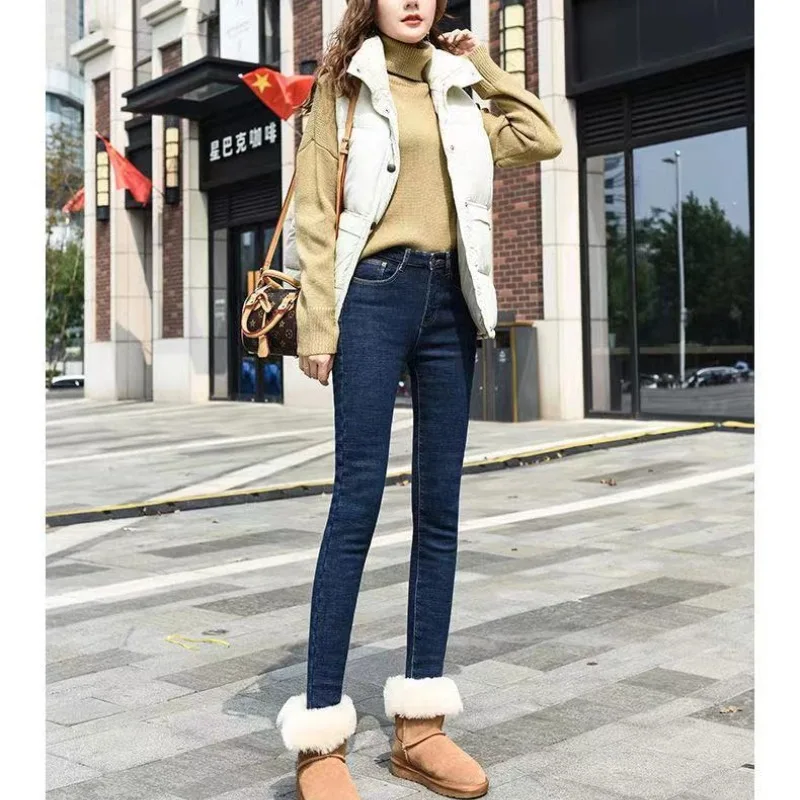 Top Trends: Women's Autumn And Winter High Waisted Pants Casual Fashionable Versatile Slim Fitting Elegant Trendy Popular Commuting Pants Shoppable Styles