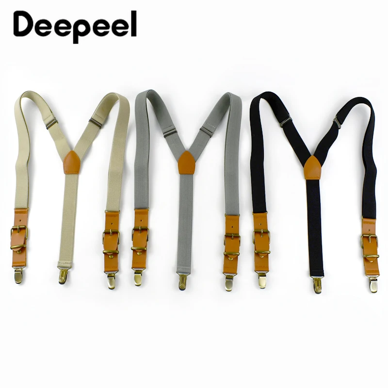 Top Trends: 1Pc 2.5*115cm Men&#039;s Adult Suspender Elastic 3 Clips Suspenders Adjustable Straps Male Braces Jockstrap Pants Clothes Accessories Shoppable Styles