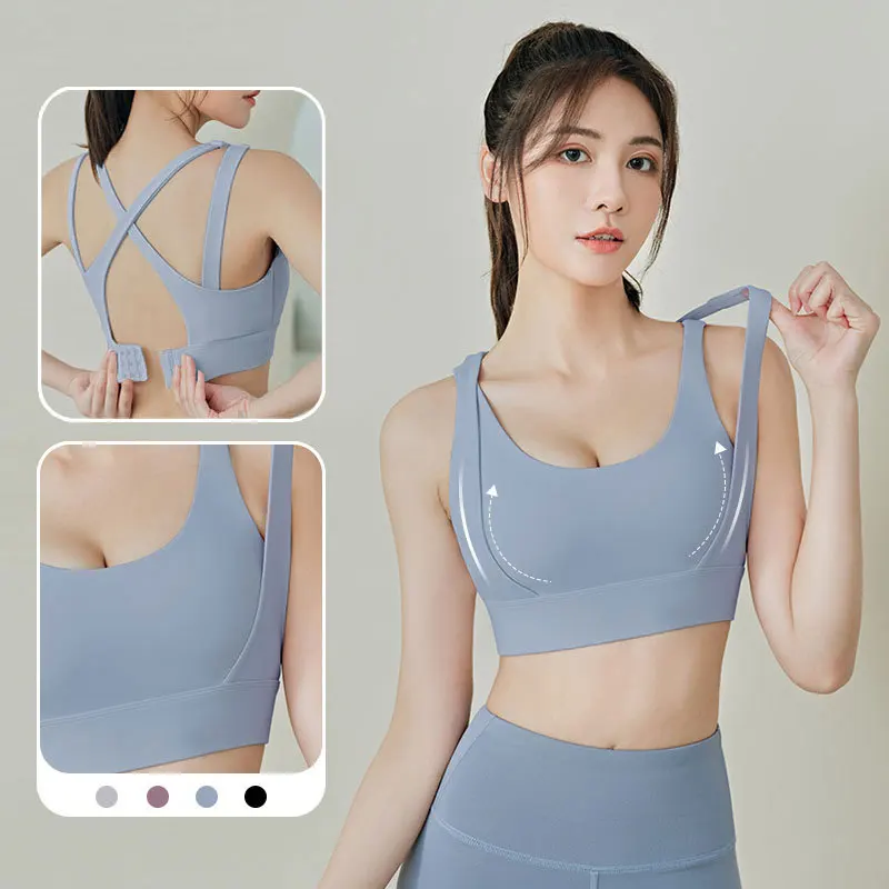 Top Trends: Yoga Bra Top Women Fitness Bras Tank Sports Bras Tops Running Bras Underwear Push Up Shockproof Bras Crop Tops Gym Workout Vest Shoppable Styles