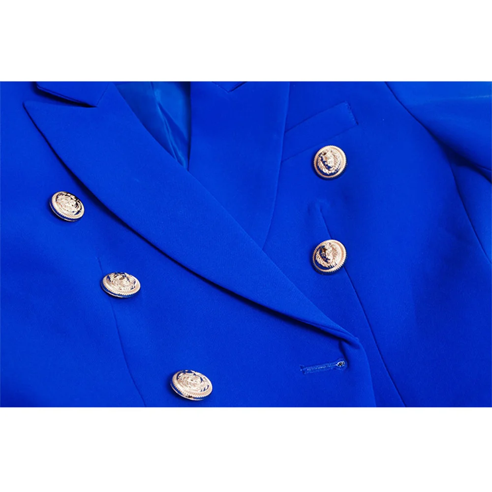 Top Trends: Customized Women's Designer Blazer: Handcrafted In A Slim Fit With Gold Buttons For Stylish Office And Casual Wear Shoppable Styles - Image 4