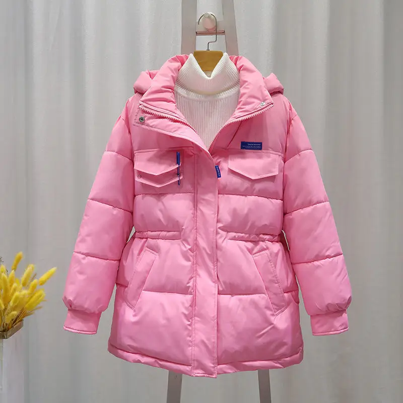 Top Trends: 2023 New Women Down Cotton Coat Winter Jacket Female Mid Length Version Loose Outwear Thick Warm Parkas Hooded Outcoat Shoppable Styles