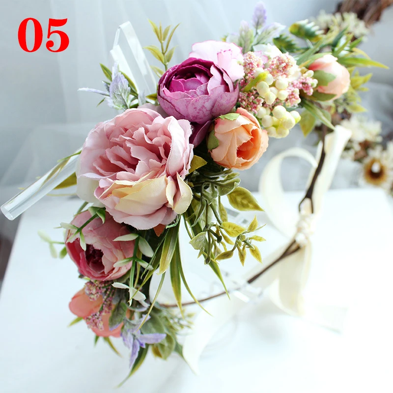 Top Trends: Super Beautiful Flower Crown Women Grils Prom Wedding Festival Party Photo Shoot Headband Decor Princess Hair Ornaments Headwear Shoppable Styles