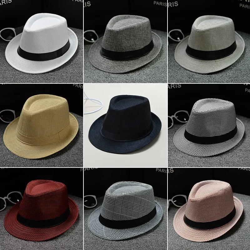 Top Trends: Summer Fedora Hat For Men Fashionable Elegant Vintage Black Women White Red Brim Panama Top Jazz Beach Unisex Classic Cap Shoppable Styles