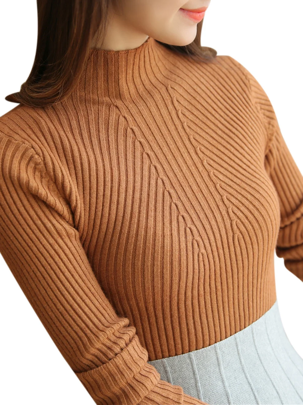 Top Trends: Turtleneck Sweater Women Fashion 2024 Autumn Winter Black Tops Women Knitted Pullovers Long Sleeve Jumper Pull Femme Clothing Shoppable Styles