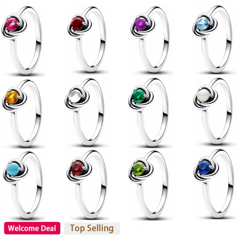 Top Trends: 2023 New High Quality 925 Sterling Silver Original Women's December Collection Versatile Fashion Ring DIY Charm Jewelry Gift Shoppable Styles