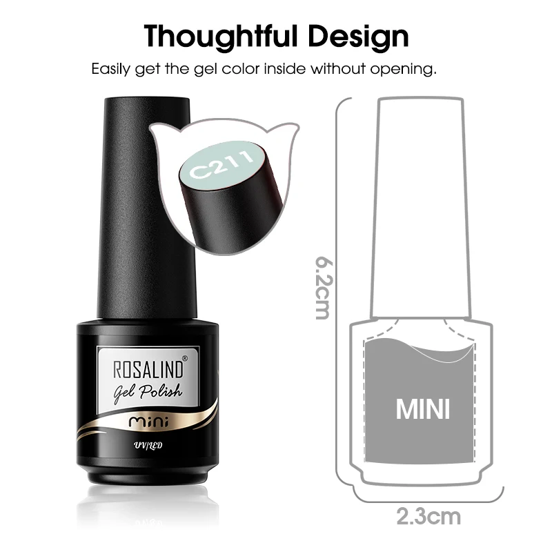 Top Trends: ROSALIND Nail Gel Polish Hybrid Varnishes All For Manicure Nails Art Base Top Coat UV Lamp Vernis Semi Permanent Varnishes Shoppable Styles - Image 6