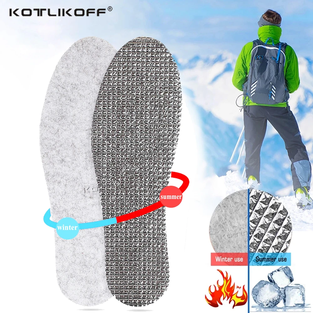 Top Trends: Felt Aluminum Foil Insoles Winter Warm Summer Cool Comfortable Deodorant Insert Soles Wool Heating Keep Warm Shoe Pads Shoppable Styles